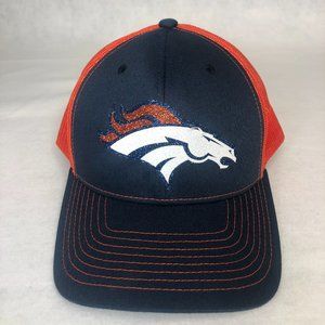 Women's Glittery Bronco's Hat Trucker Style Cap